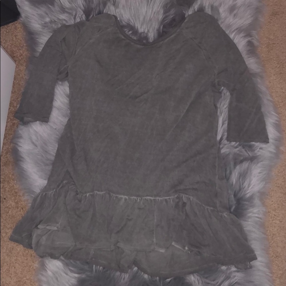 Short sleeve grey shirt from Macy’s